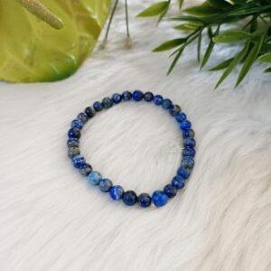 Natural Gemstone Lapis Lazuli Crystal 8Mm Beads AAA Unisex Bracelet Energized